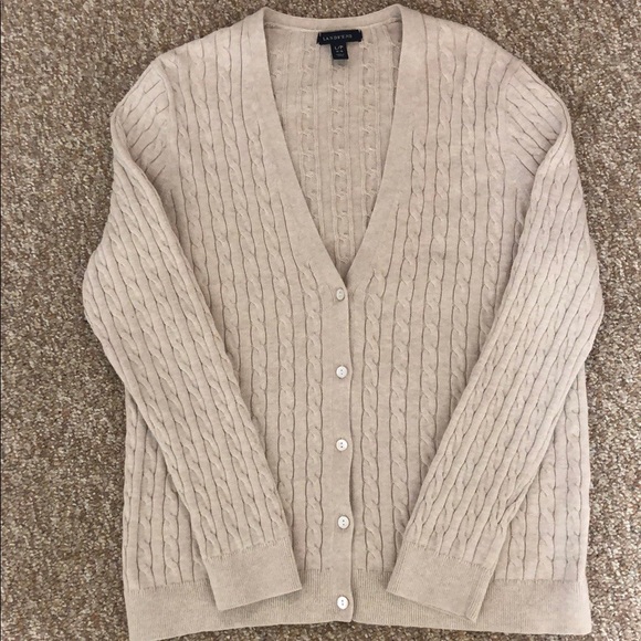 lands end knit cardigan